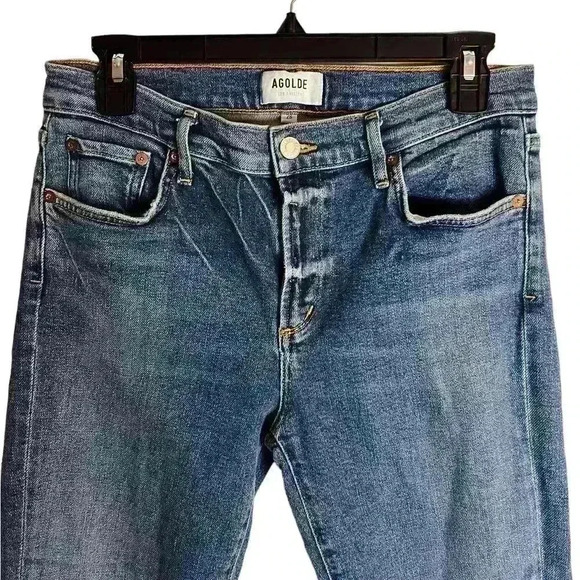 Agolde Sophie Ankle Mid Rise Skinny Jeans Size 28 - Picture 3 of 9